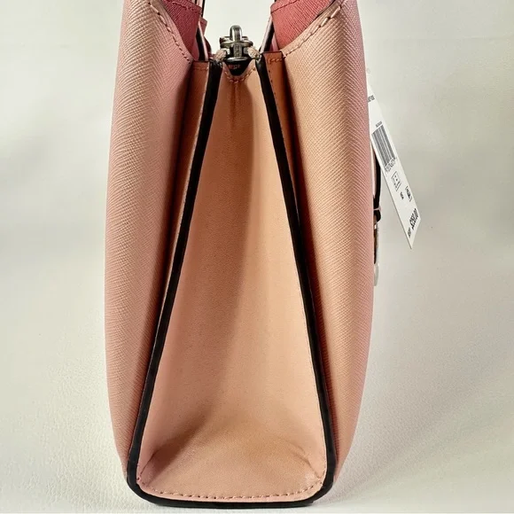 NWT Women’s Michael Kors Small Ruthie Satchel/Tote Pink Leather Handbag - Picture 7 of 7